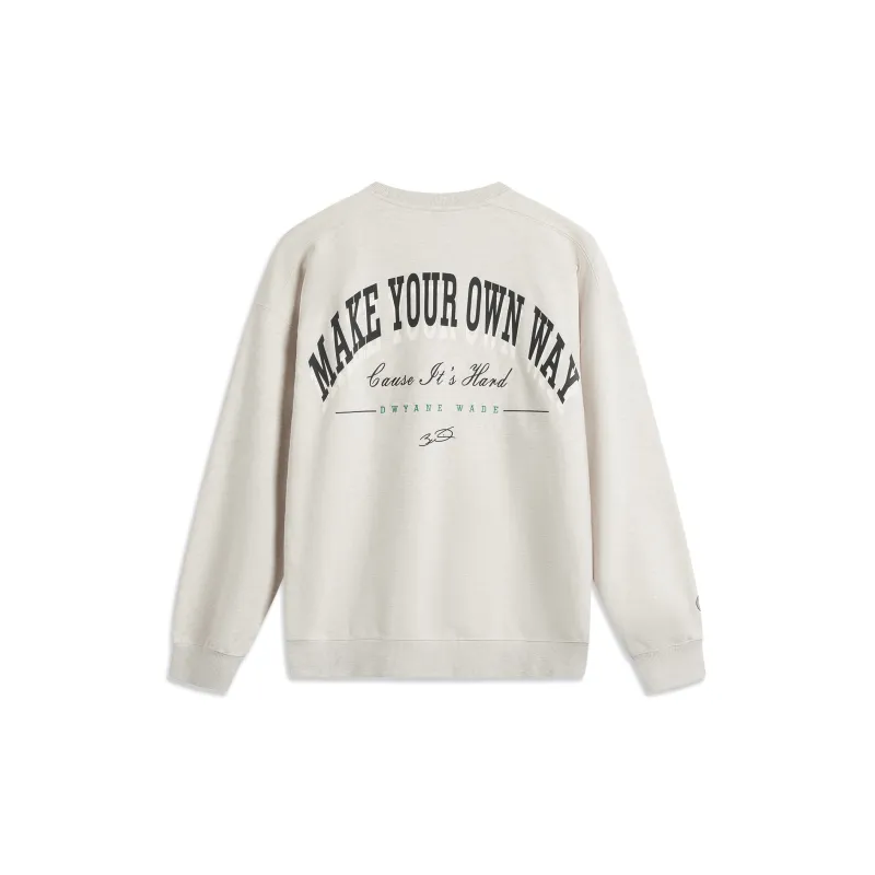 LiNing Basketball Collection Sweatshirt Men's HB1902 Heather Gray Tile Gray-1