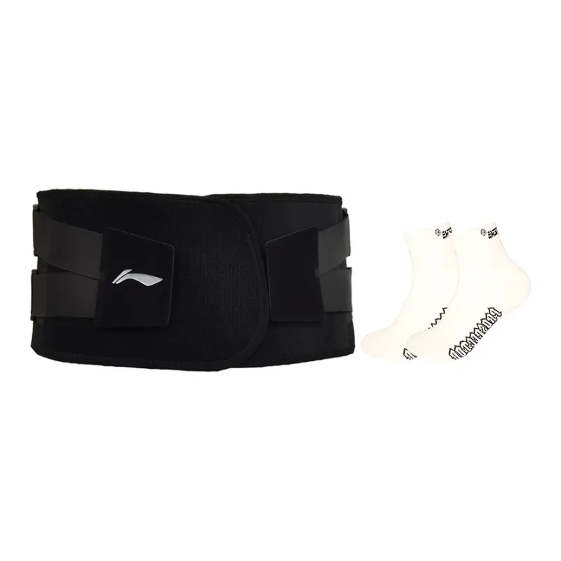 LiNing Back Support Braces Fitness Running Breathable Warm Protective Pressurized And Non Slip Polyester Nylon Unisex-24