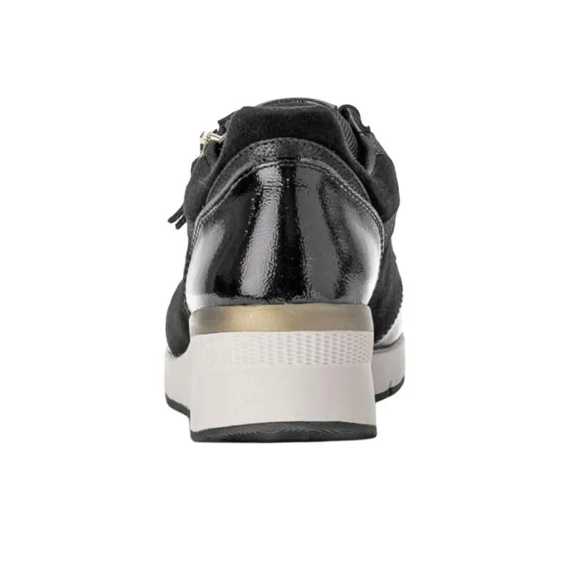 Gabor Comfort Low Top Casual Shoes Women's Black-3