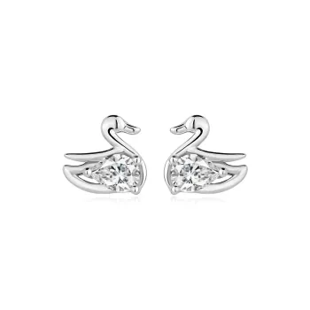 PRP S999 Fine Silver Stud Earrings Women's