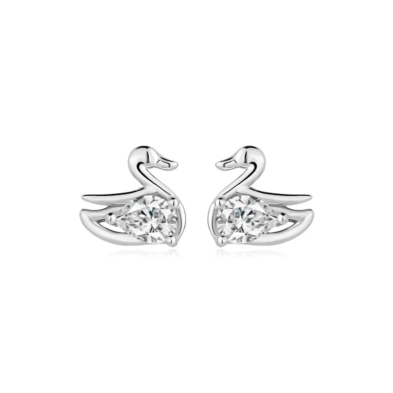 PRP S999 Fine Silver Stud Earrings Women's-0