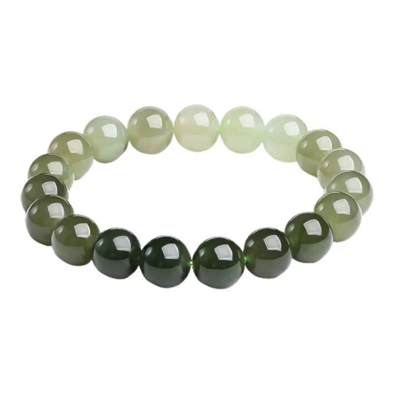 Oriental Jade Hetian Jade Bracelets Pale Greenish White Jade Women's-0