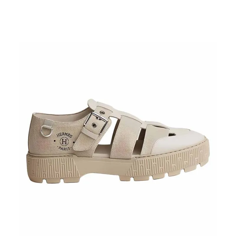 HERMES Roman Sandals Men's Beige-1