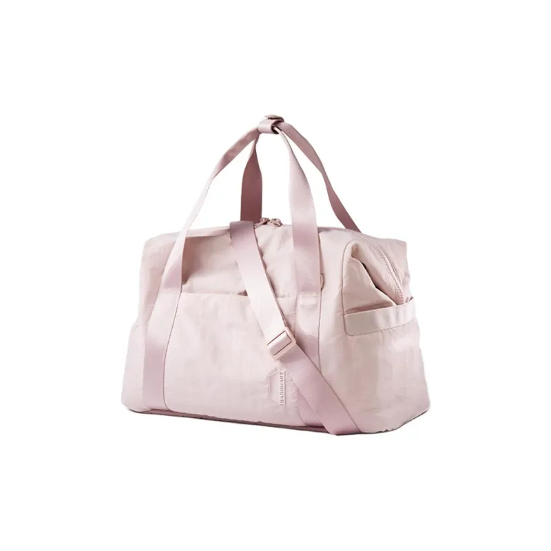 BAGSMART Polyester Travel Bag Unisex Camel/Pink/Black-2