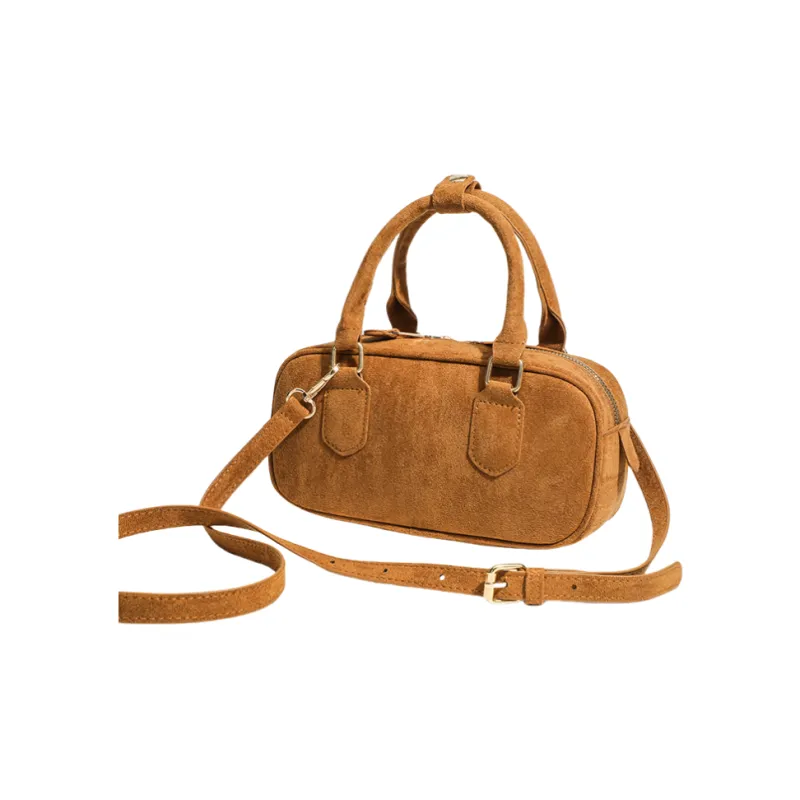 OCTSUI PU One Shoulder Handbags Women's Brown-3