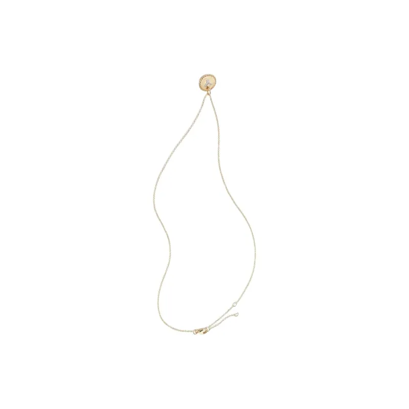 David Yurman 18kt Yellow Gold Z Initial Charm Diamond Necklace-2
