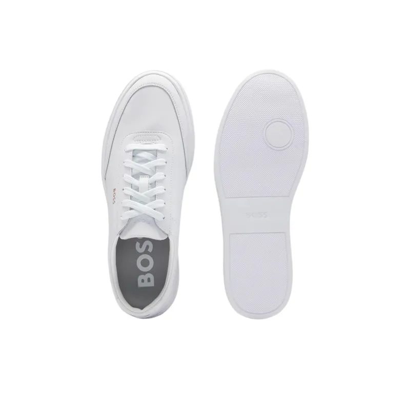 HUGO BOSS Menswear Low Top Skateboard Shoes Men's White-4