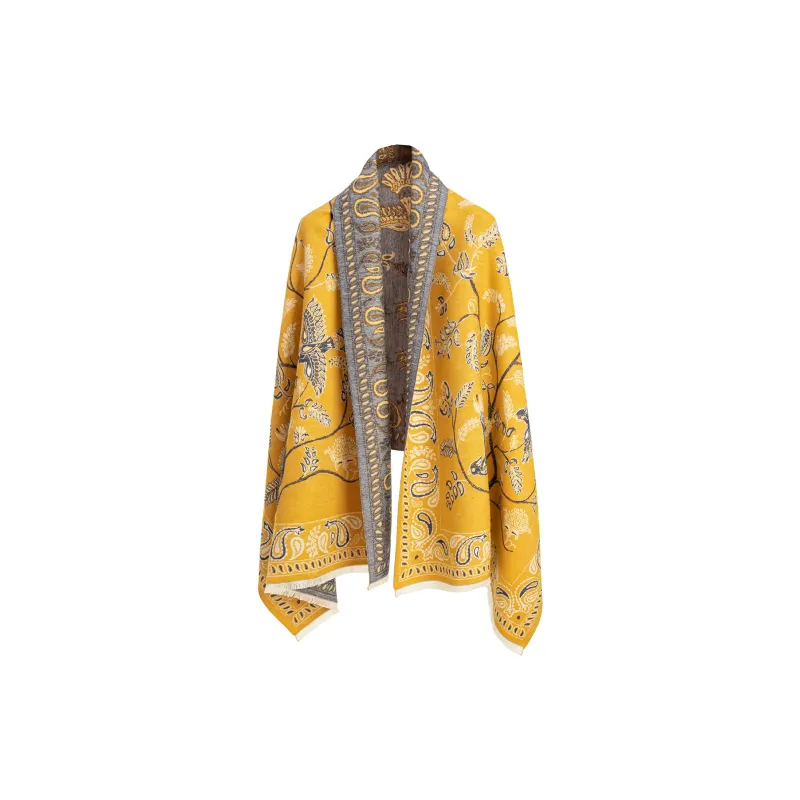 Shanghai Story Polyester Knit Scarves Women's-13