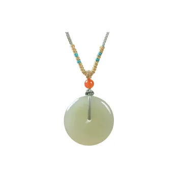 Tokai Family Hetian Jade Necklaces Green Jade Unisex