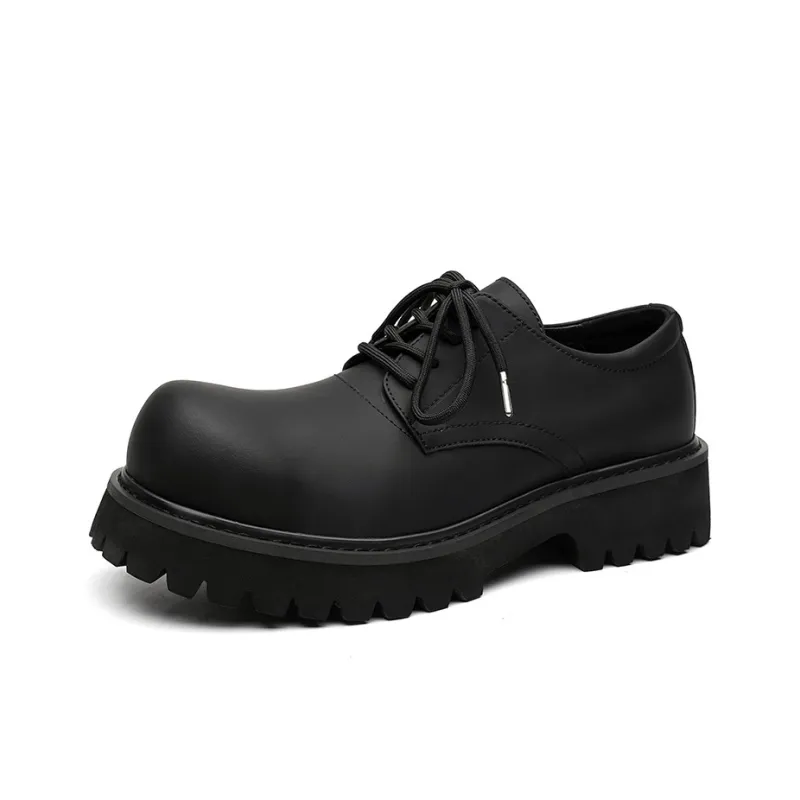 V ZERO FIVE Chunky Derby Shoes Casual Shoes Unisex Black British-23