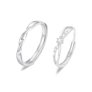 FORCHI Sterling Silver Rings Unisex Anniversary Birthday Gift