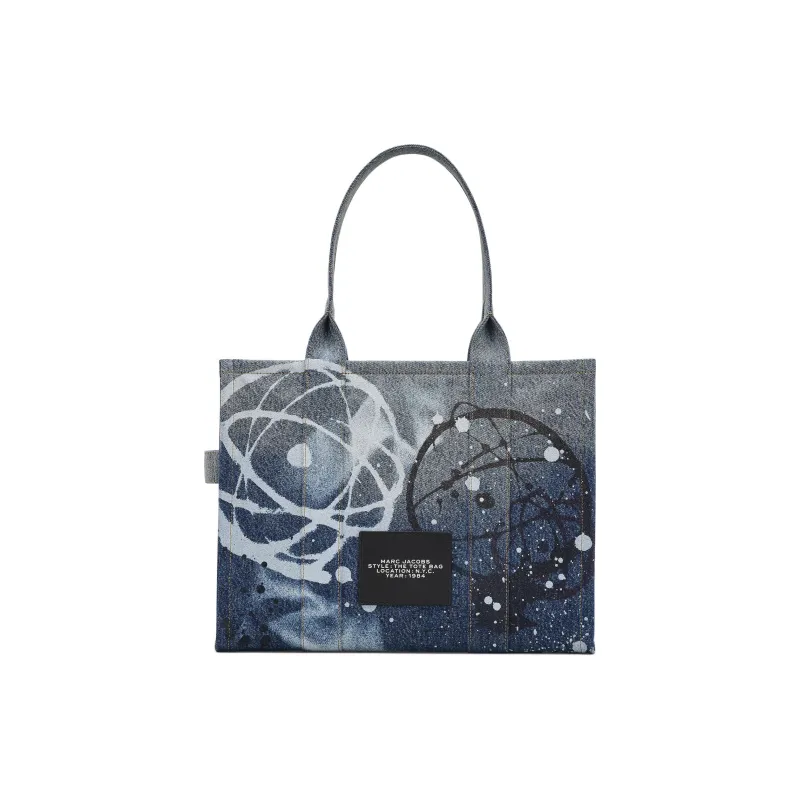MARC JACOBS X Futura Denim Large Tote Bag Multicolor-2