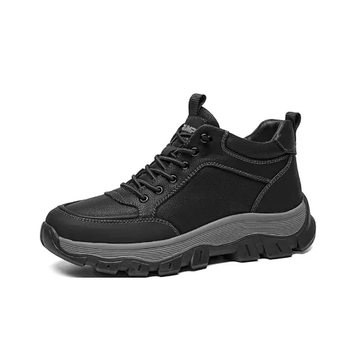 TRUMPPIPE Wear Resistant Low Top Casual Shoes Men's Black