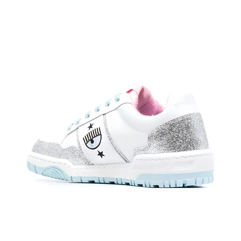 CHIARA FERRAGNI Stylish Skateboarding Shoes Women's White-3