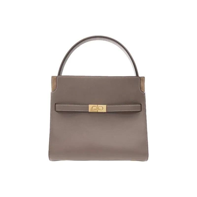 TORY BURCH Lee Radziwill Leather Shoulder Bag, Crossbody Bag, Handbag Trumpets Women's Shell-0