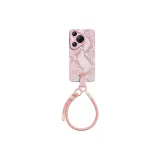 Premium Snake Skin Pink Short Lanyard