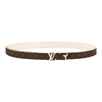 LOUIS VUITTON Pretty Lv Enamel 20mm Reversible Belt