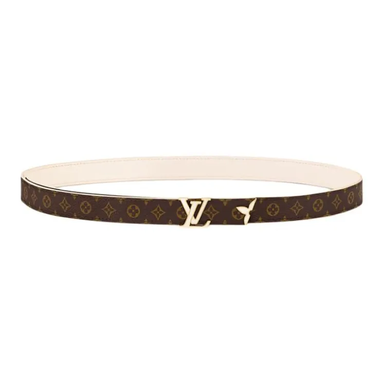 LOUIS VUITTON Pretty Lv Enamel 20mm Reversible Belt-0
