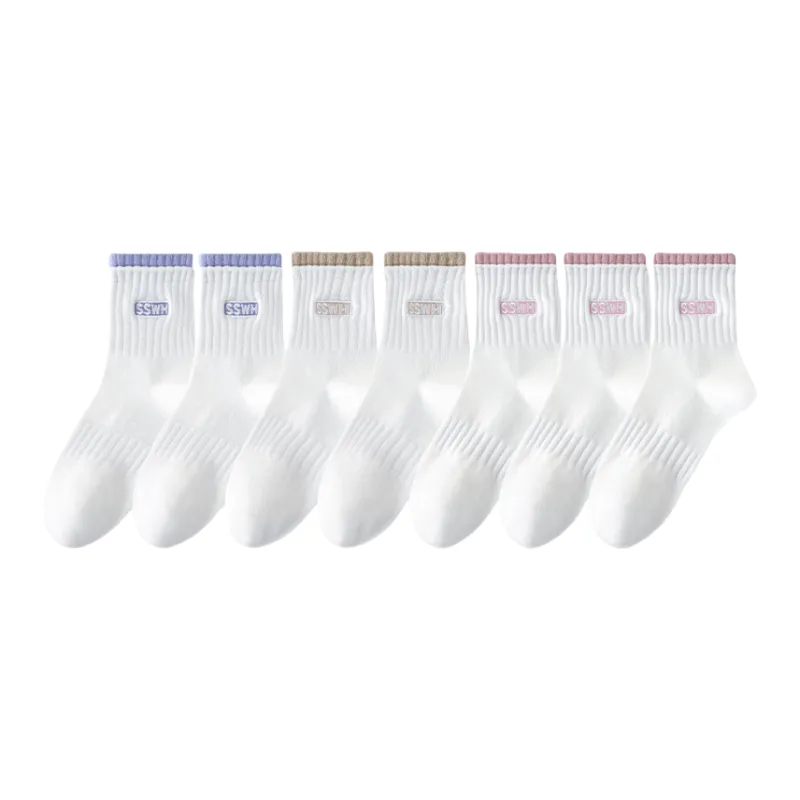 Lan Miao Mid Calf Socks Women's 7 Pack-1