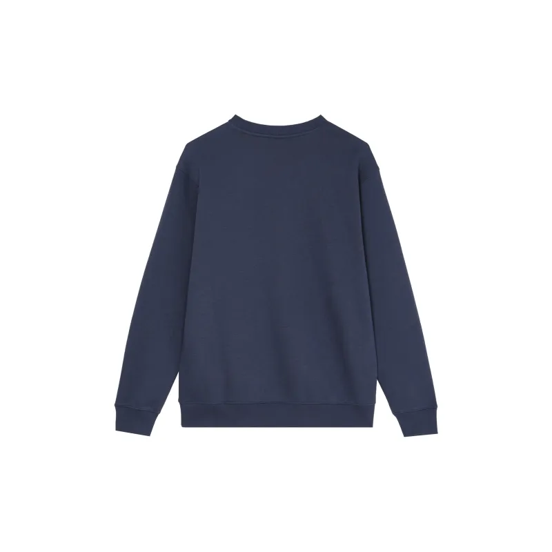 New Balance Graphic Collection French Terry Sweat Crew Sweatshirt Men's Marine Blue-1