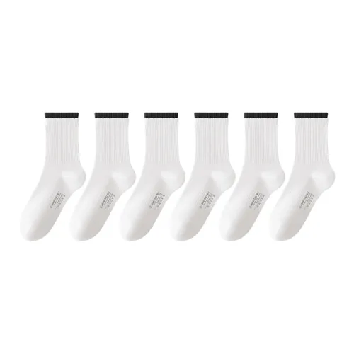 B&C.Room Mid Calf Socks Women's 6 Pack