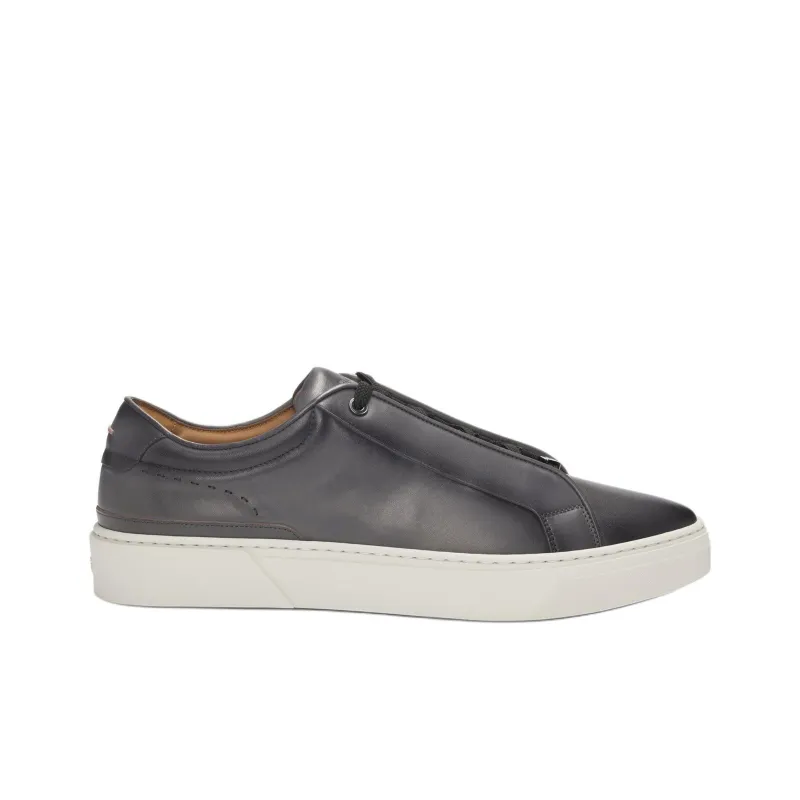 HUGO BOSS Gary Low Top Skateboard Shoes Men's Dark Gray-1