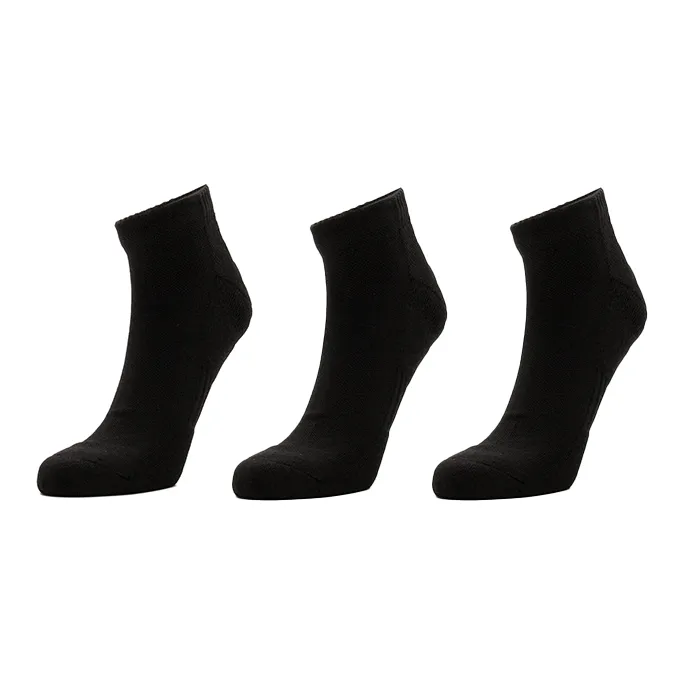 Under Armour Ankle Socks Unisex 3 Pack Black-0