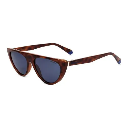 Polaroid Polycarbonate Cat Eye Sunglasses Women's Brown