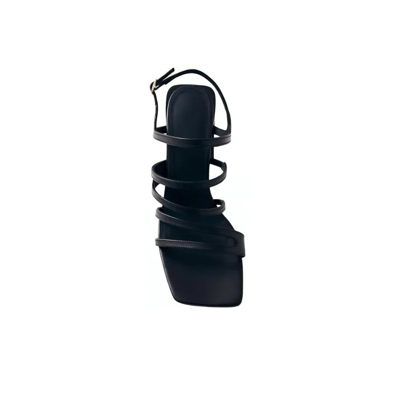 ALOHAS Aubrey Strap Sandals 8cm Women's Black-4