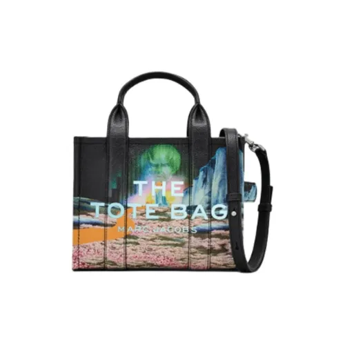 MARC JACOBS X The Wizard Of Oz Cow Leather Tote Bag Shopping Bag Handbag Small Size Women's Black Multicolor