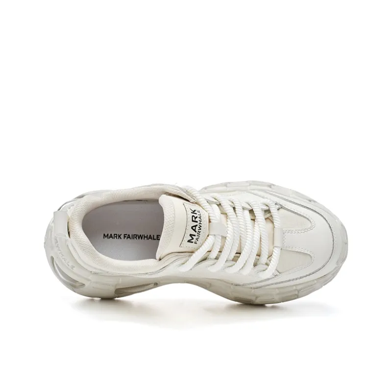 FAIRWHALE Chunky Sneakers Men's White-4
