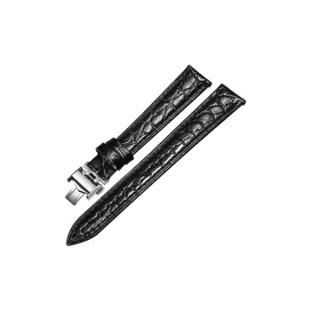 SHIRUI Compatible With Accessories Longines Compatibility Watch Band Black Brown Genuine Leather Material