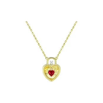 KOYOOME Gold Plated S925 Sterling Silver With Cultured Gemstone Necklaces Unisex