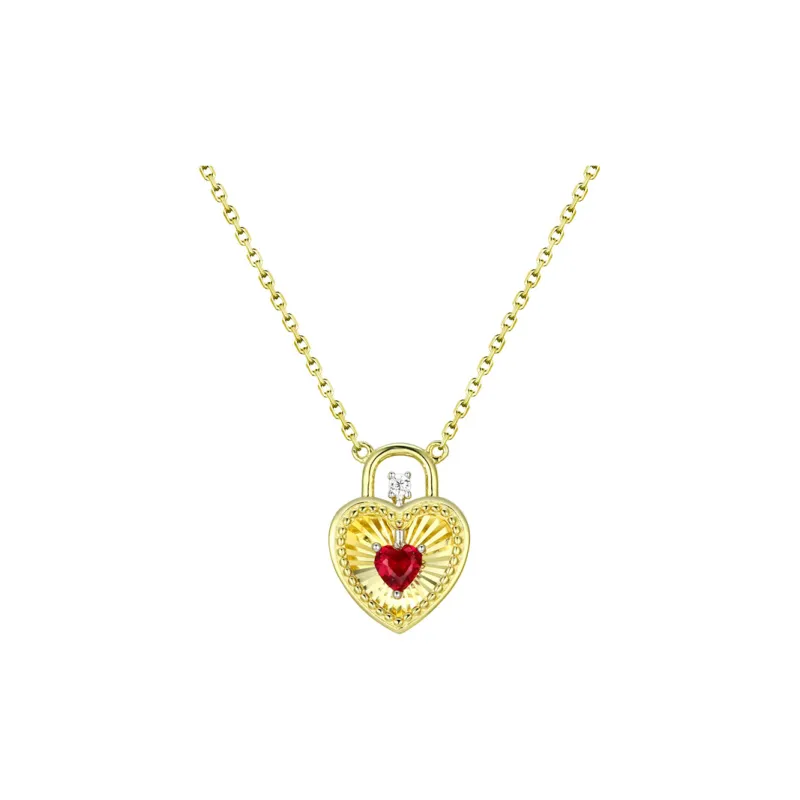 KOYOOME Gold Plated S925 Sterling Silver With Cultured Gemstone Necklaces Unisex-0