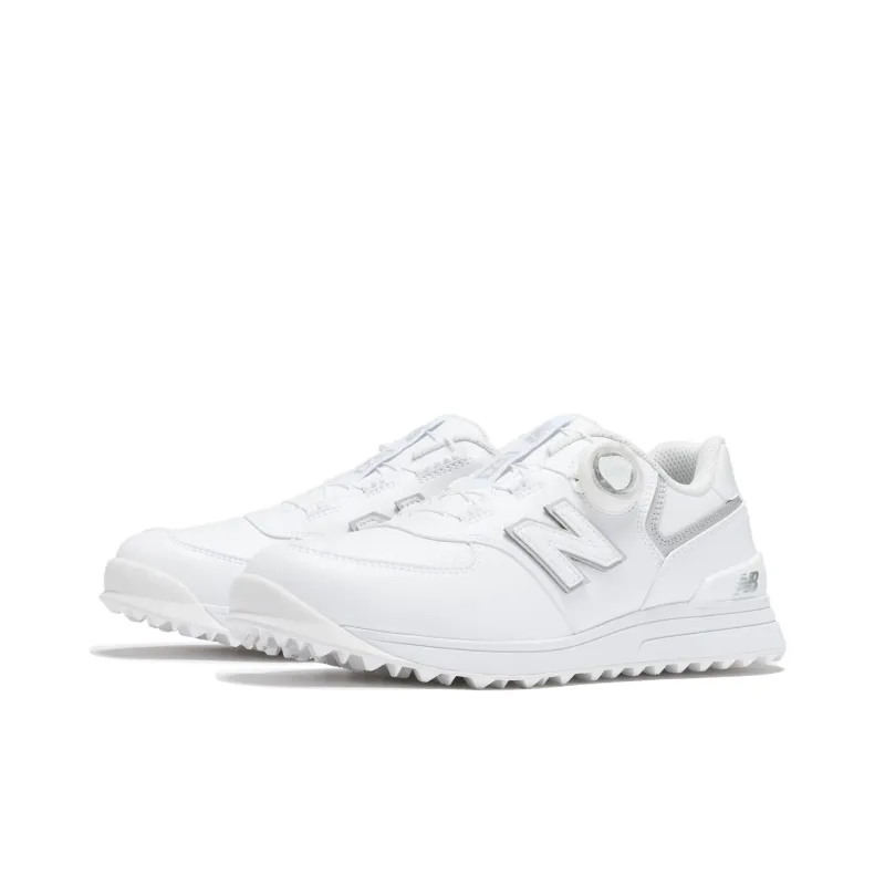 New Balance NB 574 Anti Slip Wear Resistant Low Top Golf Shoes Women's White-1