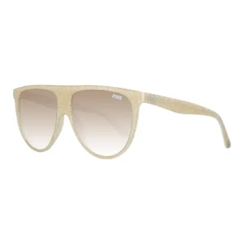 Victoria's Secret Plastic Oval Sunglasses Women's Gold