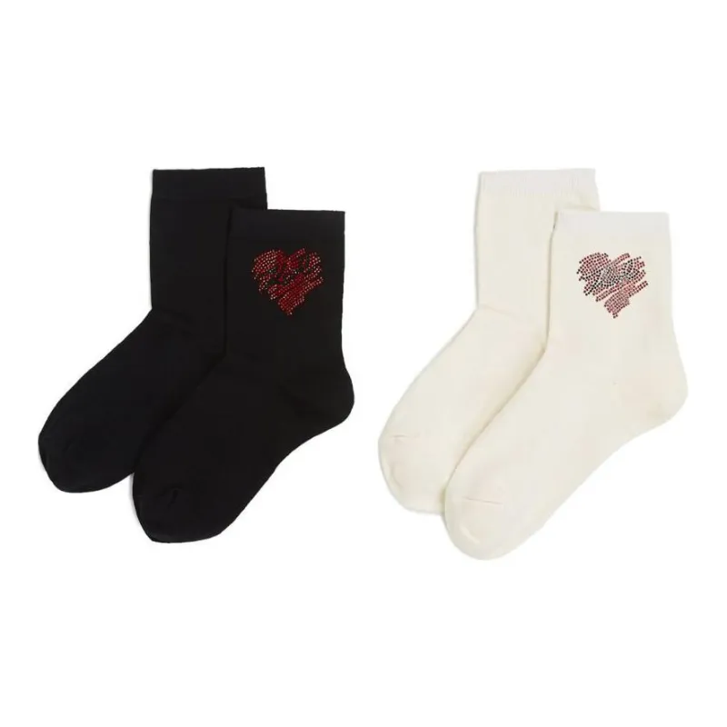 KARL LAGERFELD / Karl Lagerfeld Jeans K/heart Socks Pack Of Two-0