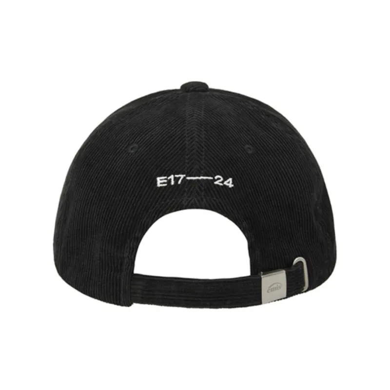 Emis Cotton, Corduroy Baseball Caps Unisex Black-2