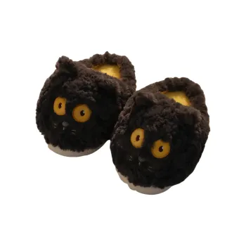 JINGEYU Winter Cartoon Insulated Cotton Slippers Indoor Home Cute Students Warm Velvet Slippers