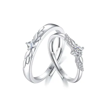 KADER 925 Sterling Silver Rings Unisex Silver Girlfriend Commemoration