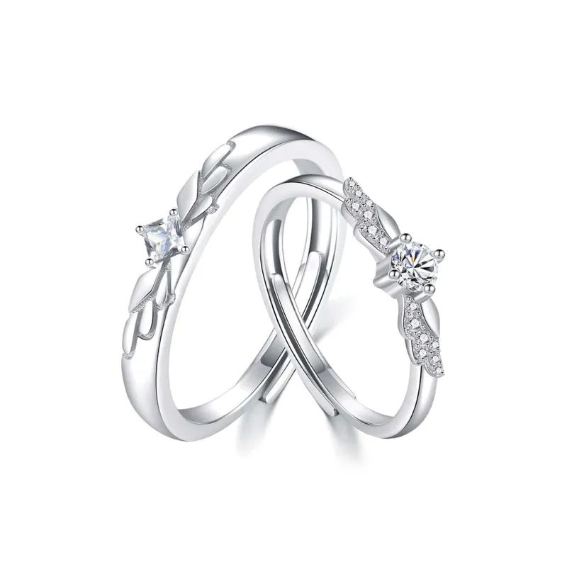 KADER 925 Sterling Silver Rings Unisex Silver Girlfriend Commemoration-0