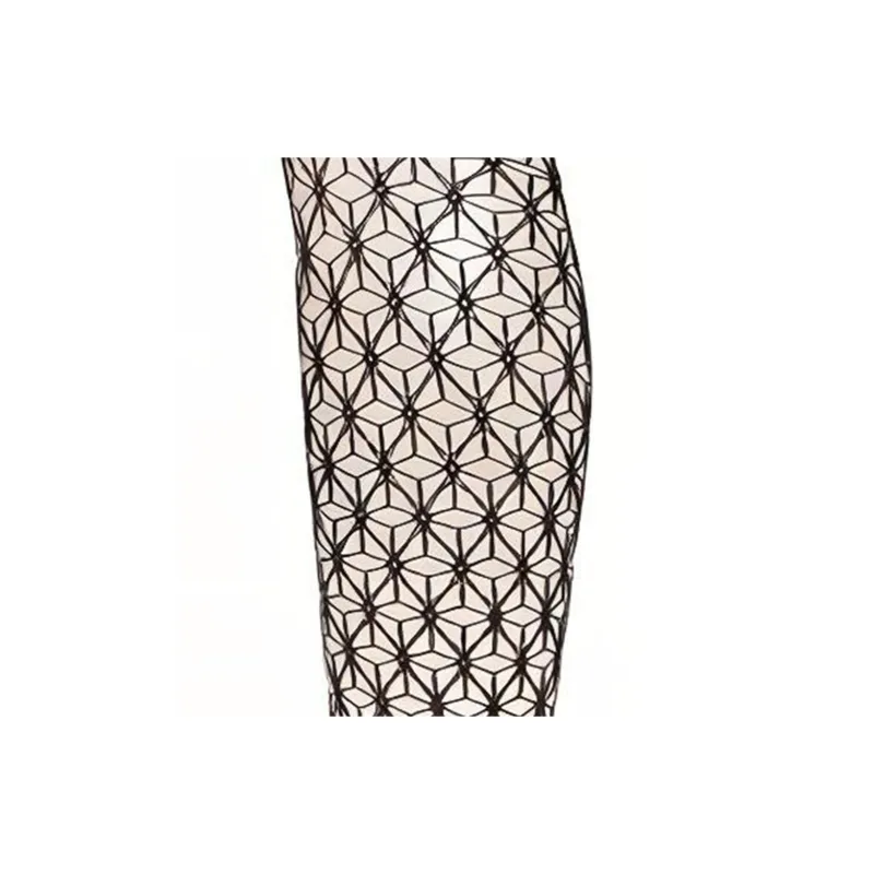 GUCCI Thigh High Fishnet Socks Brown-2