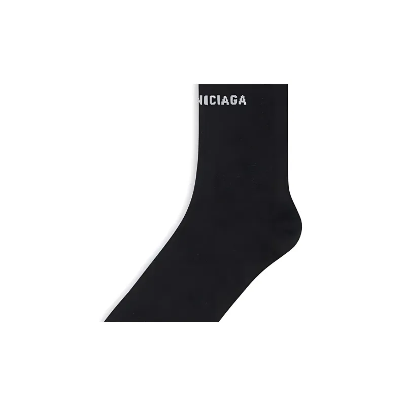 Balenciaga Knee-High Socks Regular Fit Women's 1 Pack Black-3