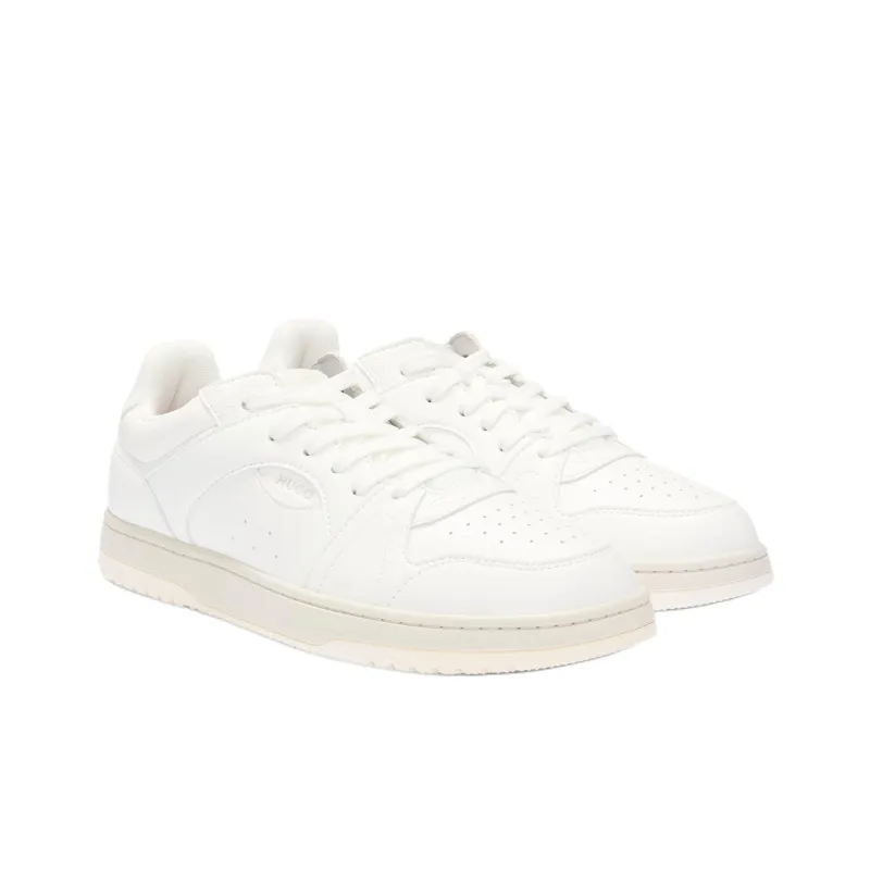 HUGO BOSS Low Top Skateboard Shoes Men's White-2
