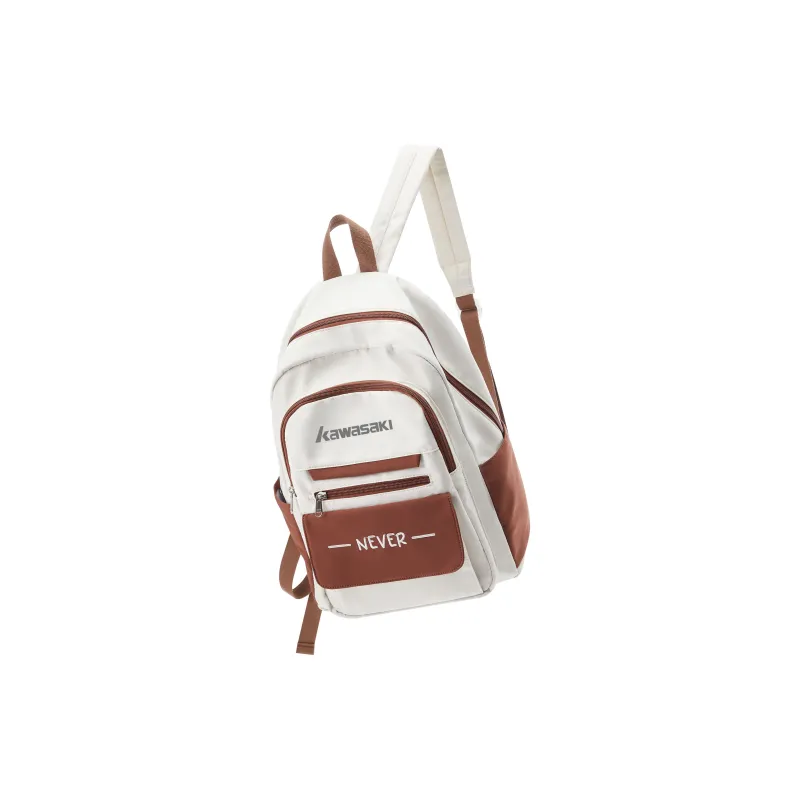 Kawasaki Fabric Backpack Unisex Khaki/Red/Black-4