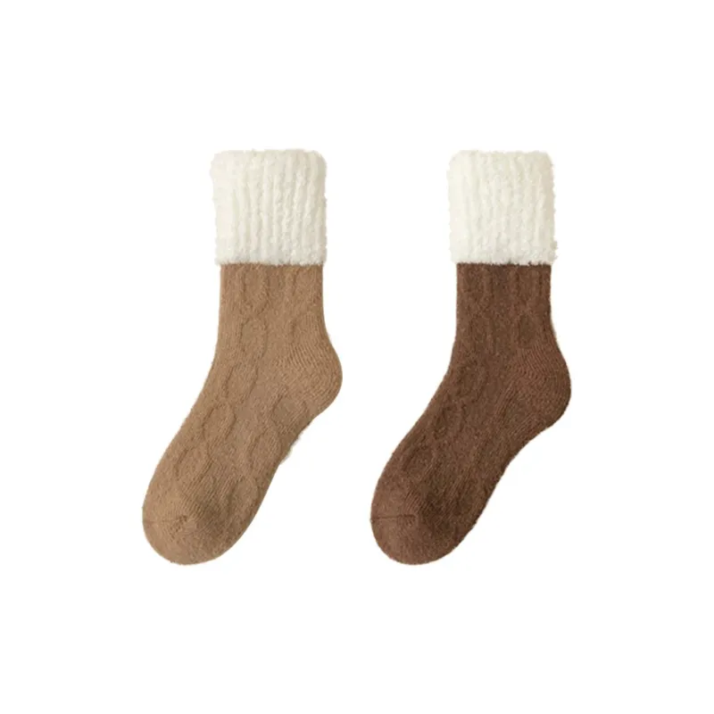 MIIOW Mid Calf Socks Women's 2 Pack-32