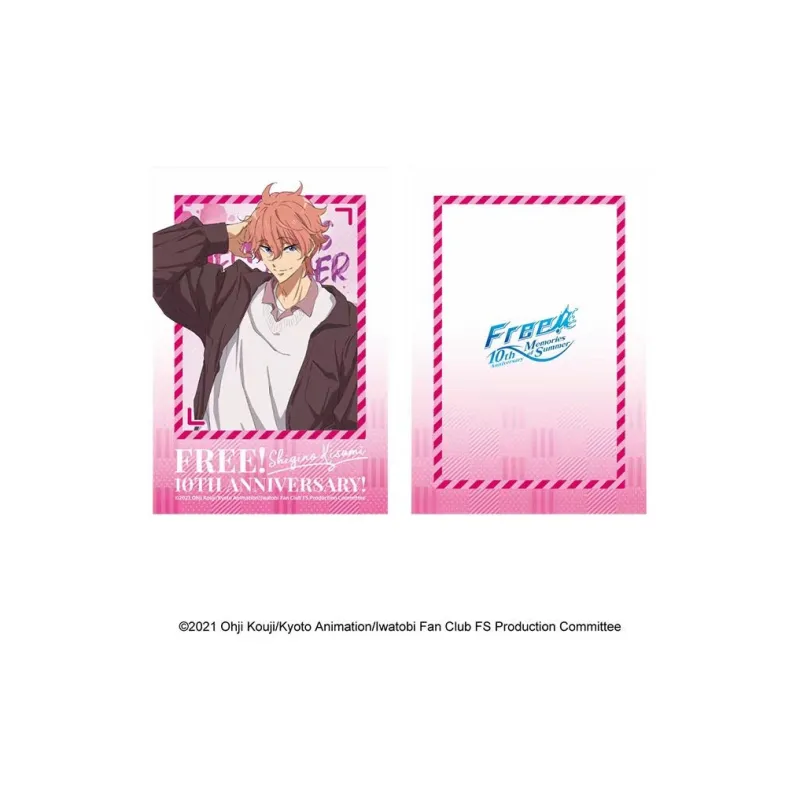 MOUXUYY Makoto Tachibana, Haruka Nanase Free 10th Anniversary Commemoration, Swim Men's Role Laser Photo Cards-11