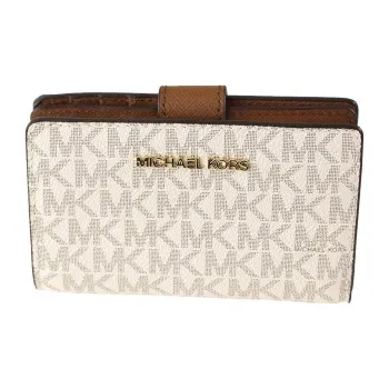 MICHAEL KORS Leather Wallet Medium Size Unisex Vanilla
