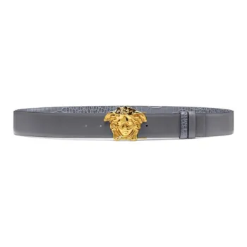 VERSACE La Medusa Reversible Leather Belt