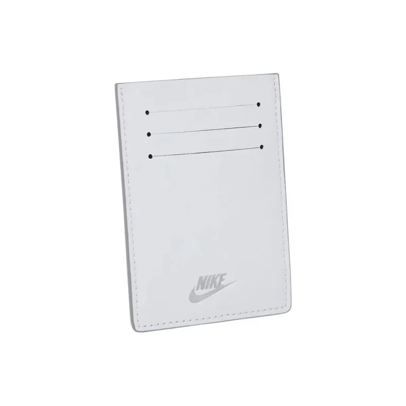 Nike Leather Card Holder Regular Unisex Silver-2